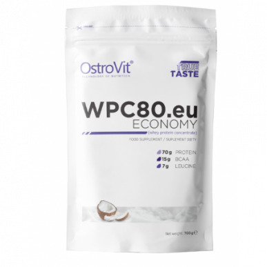 WPC80.EU ekonomiskā kokosriekstu krēms ar garšu "ostrovit", 700 g – madala kalorsusega toode firmalt Ostrovit, osta SportFit-ist