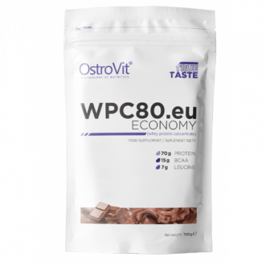 Ostrovit WPC80.EU ekonomika, šokolādes kūka - 700 grami – madala kalorsusega toode firmalt Ostrovit, osta SportFit-ist