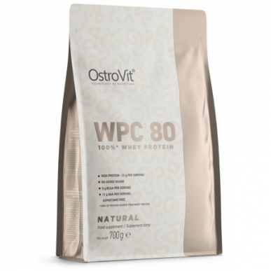 Ostrovit WPC 80, dabiski - 700 grami – madala kalorsusega toode firmalt Ostrovit, osta SportFit-ist