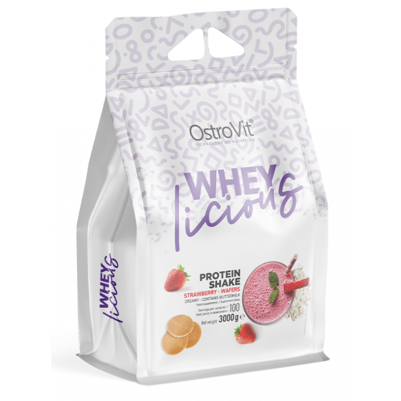 Heran licious Protein Shake, mansikkavohvelit - 3000 grammaa
