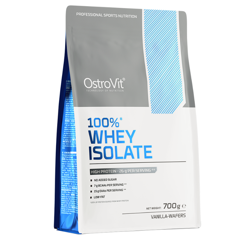 Ostrovit 100% sūkalu izolāts, vaniļas vafeles - 700 grami Ostrovit 100% sūkalu izolāts, vaniļas vafeles - 700 grami
