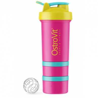 Ostrovit Shaker Premium Miami Vibes izdevums, Dzeltenais - 450 ml – madala kalorsusega toode firmalt Ostrovit, osta SportFit-ist