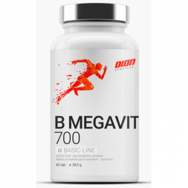 Dion Sports B -megavit 700 - 60 tabletes – madala kalorsusega toode firmalt DION Sportlab, osta SportFit-ist
