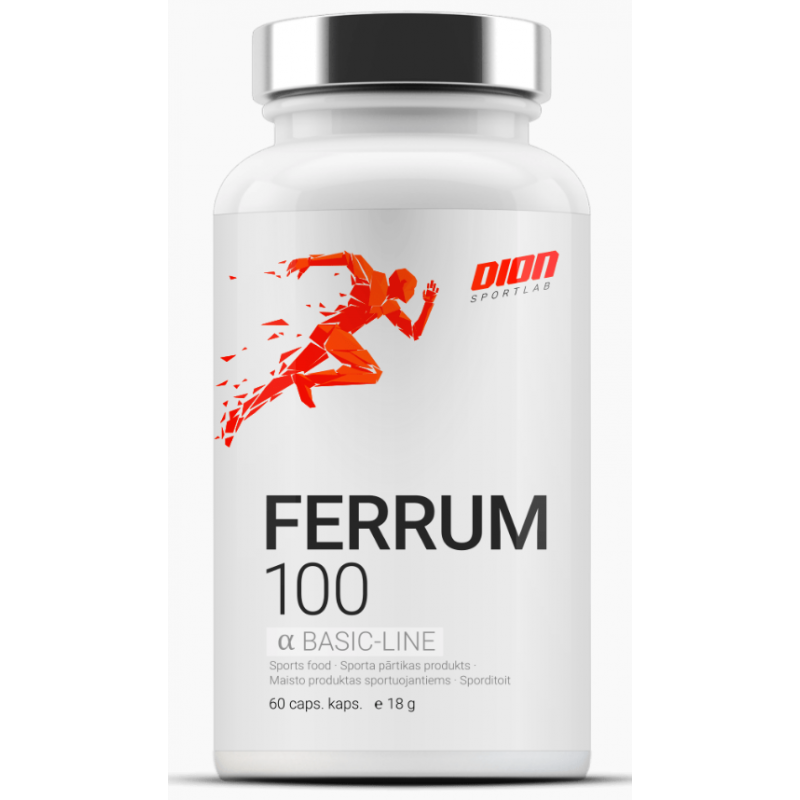 Diona sporta dzelzs Kelade komplekss "Ferrum 100" - 60 kapsulas Diona sporta dzelzs Kelade komplekss "Ferrum 100" - 60 kapsulas