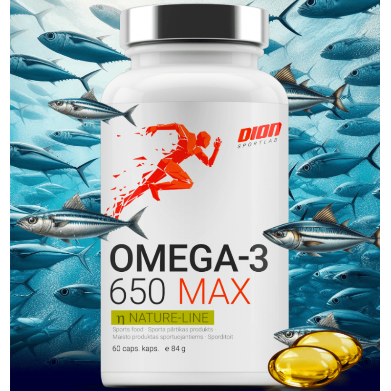 Dion Sports Omega -3 650 Max - 60 kapsulas