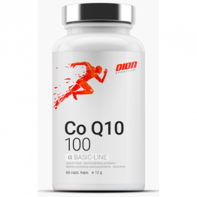 Dion Sports Coenzīms Q10 100 - 60 kapsulas – madala kalorsusega toode firmalt DION Sportlab, osta SportFit-ist