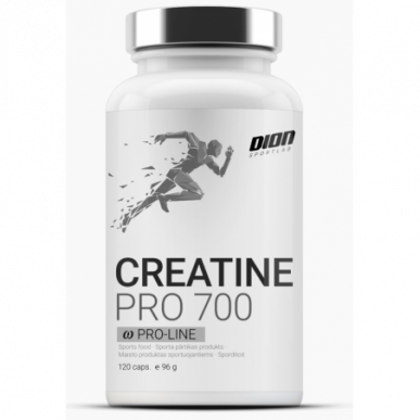 Creatin Pro 700 kreatiinimonohydraattikapselit "Dion", 120 korkkia. – madala kalorsusega toode firmalt DION Sportlab, osta SportFit-ist