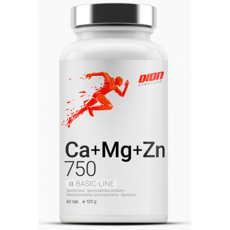 Ca-Mg-Zn 750 kalcijs, magnijs, cinks "Dion", 60 tab.