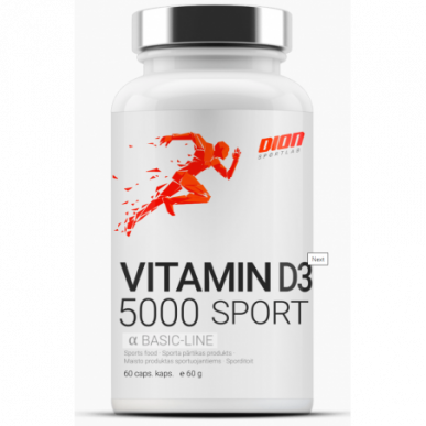 D3 vitamīns 5000 Sport "Dion", 60 vāciņi. – madala kalorsusega toode firmalt DION Sportlab, osta SportFit-ist