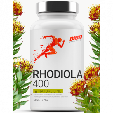 Dion Sports Rhodiola 400 ekstrakts - 60 tabletes – madala kalorsusega toode firmalt DION Sportlab, osta SportFit-ist