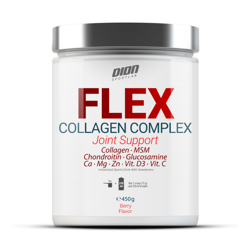 Dion Sports Flex kolagēns, meža ogas - 450 g