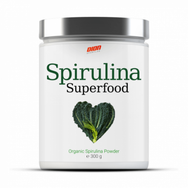 Dion Sports Organic Spirulina pulveris - 300 g – madala kalorsusega toode firmalt DION Sportlab, osta SportFit-ist