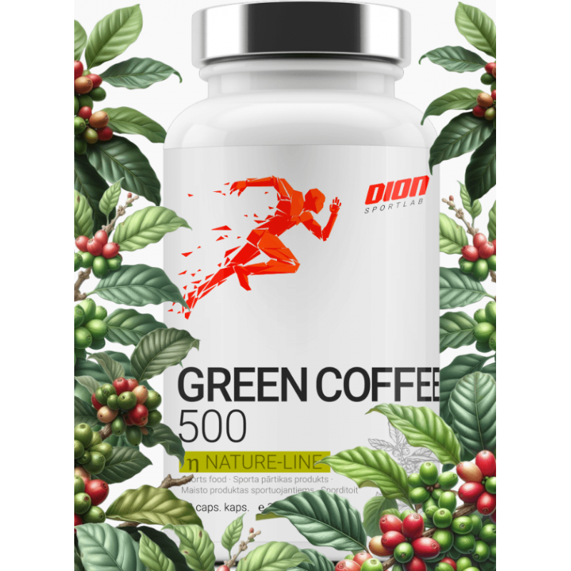 Dion Sports Green Coffee 500 ekstrakts - 60 kapsulas Dion Sports Green Coffee 500 ekstrakts - 60 kapsulas