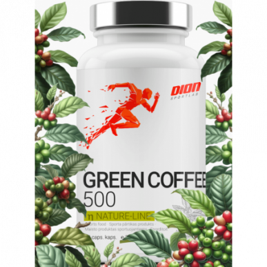 Dion Sports Green Coffee 500 ekstrakts - 60 kapsulas – madala kalorsusega toode firmalt DION Sportlab, osta SportFit-ist