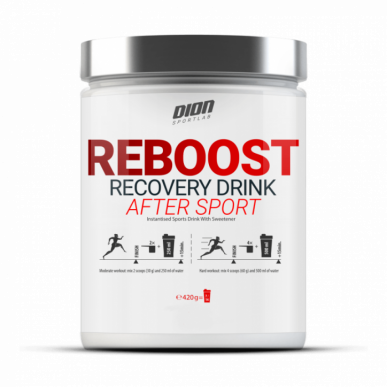 Dion Sports Reboost atjaunojošais dzēriens pēc sporta, šokolāde - 420 g – madala kalorsusega toode firmalt DION Sportlab, osta SportFit-ist