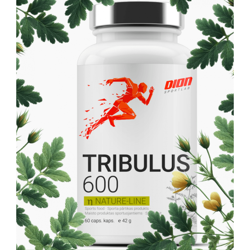 Tribulus 600 T. Terrestris ekstrakts "Dion", 60 vāciņi