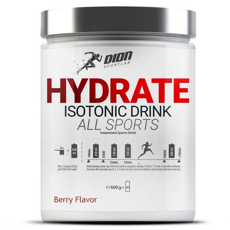 Diona sporta hidrāta izotoniskais dzēriens visu sportu, ogu - 600 g