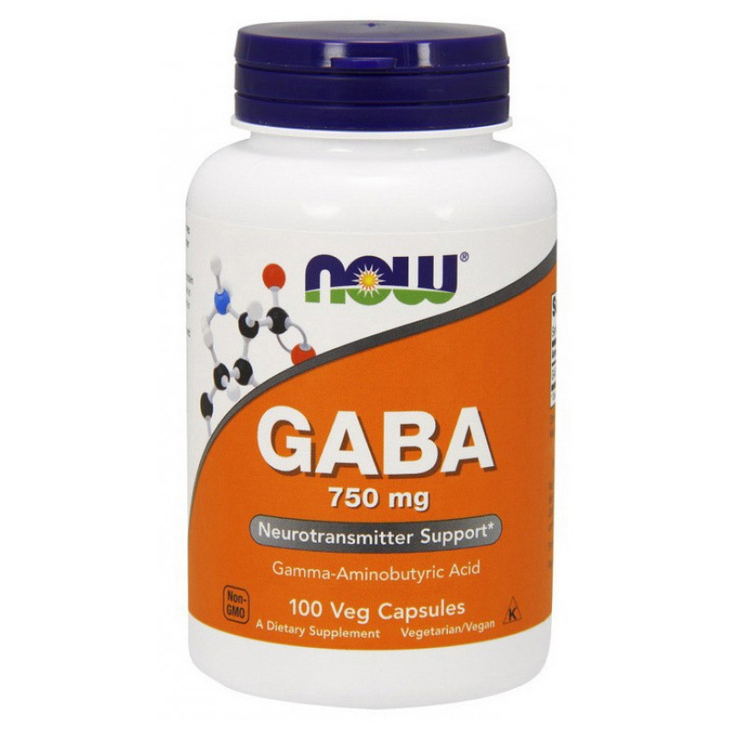 Tagad pārtikas produkti GABA, 750 mg - 100 vegānu kapsulas