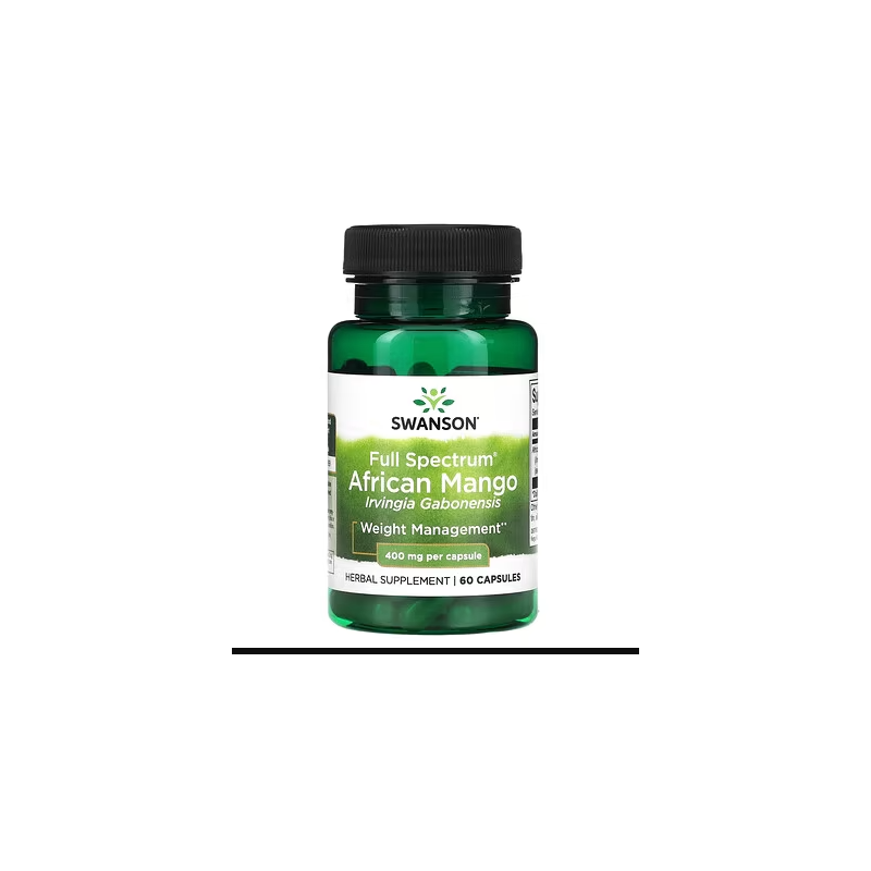 pilna spektra Āfrikas mango (Irvingia gabonensis), 400 mg - 60 kapsulas