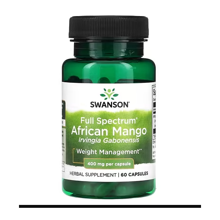 pilna spektra Āfrikas mango (Irvingia gabonensis), 400 mg - 60 kapsulas
