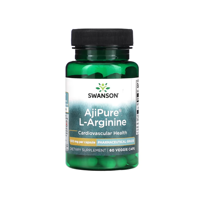 Swanson Ajipure L -arginīns, 500 mg - 60 VCAPS Swanson Ajipure L -arginīns, 500 mg - 60 VCAPS