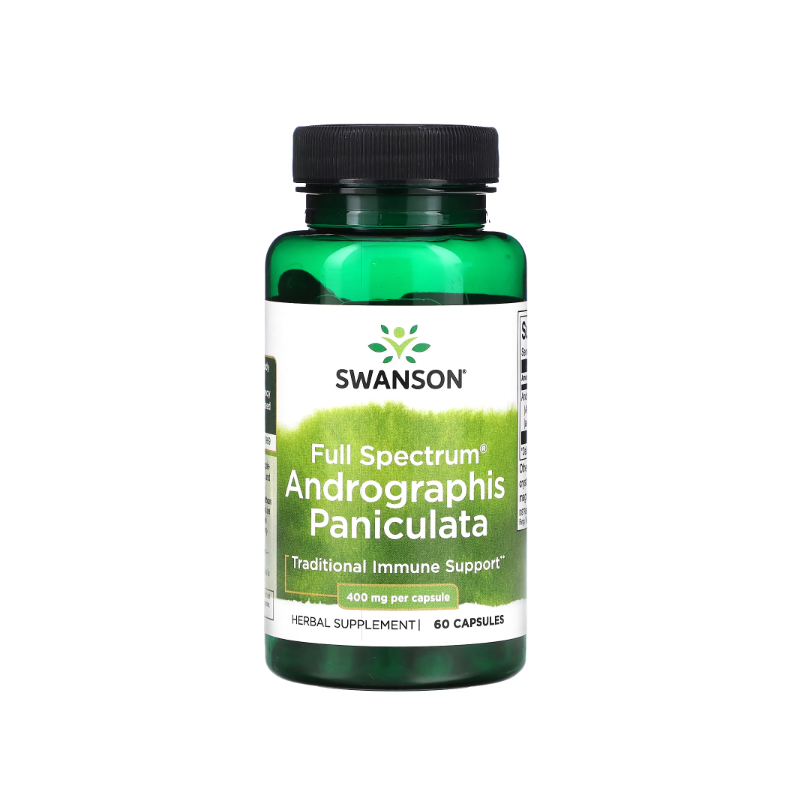 pilna spektra andrographis paniculata, 400 mg - 60 kapsulas