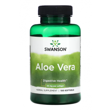 alveja, 25 mg - 100 mīkstas kapsulas – madala kalorsusega toode firmalt SWANSON, osta SportFit-ist
