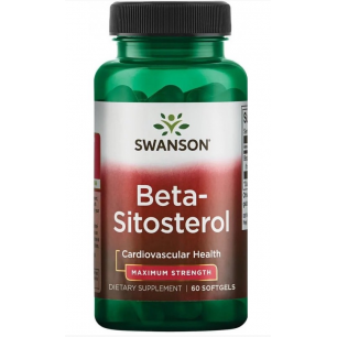 Swanson Beta -sitososterols, maksimālā izturība - 60 kapsulas