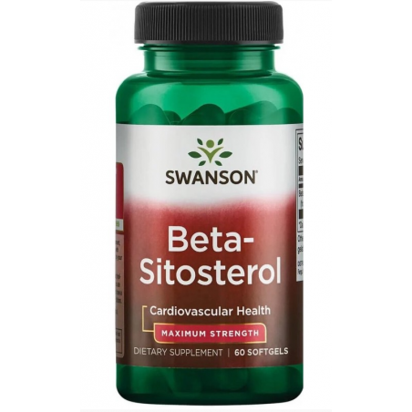 Swanson Beta -sitososterols, maksimālā izturība - 60 kapsulas