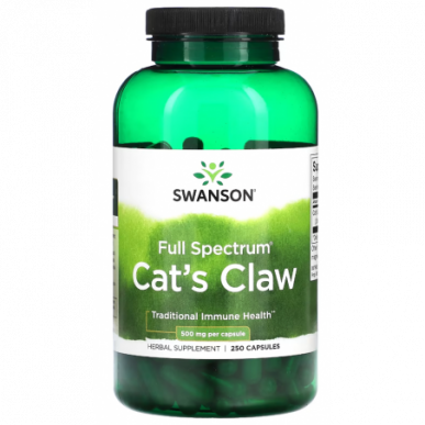 Swanson Cat nagu, 500 mg - 250 kapsulas – madala kalorsusega toode firmalt SWANSON, osta SportFit-ist