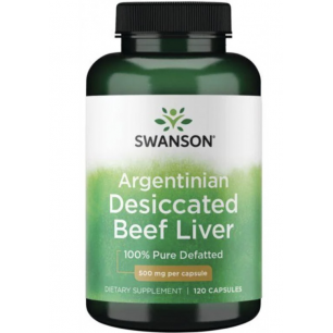Swanson Argentina žāvētie liellopi, 500 mg -120 kapsulas