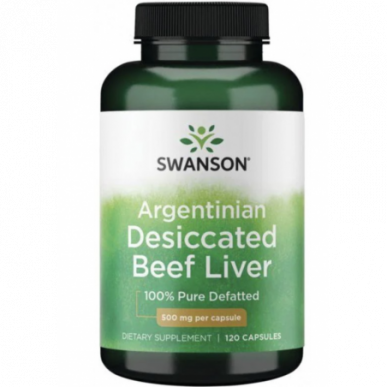 Swanson Argentina žāvētie liellopi, 500 mg -120 kapsulas – madala kalorsusega toode firmalt SWANSON, osta SportFit-ist