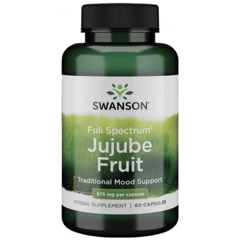 Swanson pilna spektra Jujub Fruit, 675 mg - 60 kapsulas Swanson pilna spektra Jujub Fruit, 675 mg - 60 kapsulas