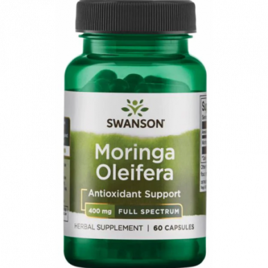 Swanson Moringa Oleifera, 400 mg - 60 kapsulas – madala kalorsusega toode firmalt SWANSON, osta SportFit-ist