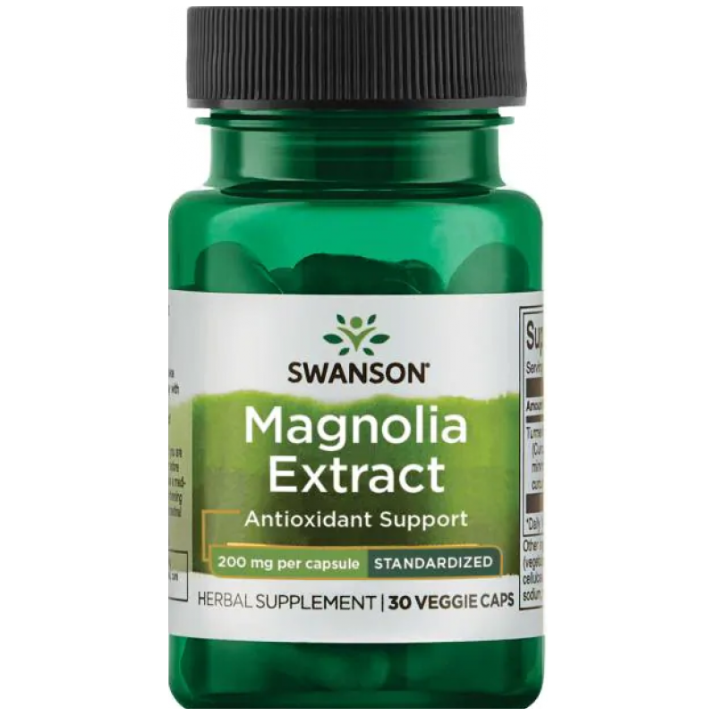 Swanson Magnolia ekstrakts, 200 mg - 30 dārzeņu kapsulas Swanson Magnolia ekstrakts, 200 mg - 30 dārzeņu kapsulas