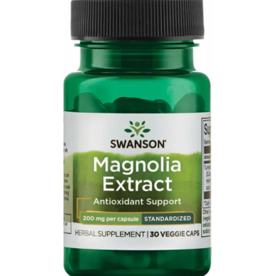 Swanson Magnolia ekstrakts, 200 mg - 30 dārzeņu kapsulas – madala kalorsusega toode firmalt SWANSON, osta SportFit-ist