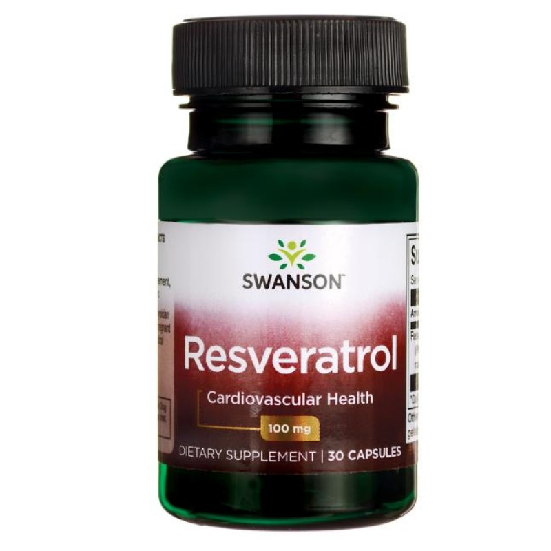 Swanson Resveratrol, 100 mg - 30 kapsulas Swanson Resveratrol, 100 mg - 30 kapsulas