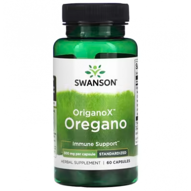SWANSON OriganoX Oregano, 500mg - 60 caps – low-calorie product from SWANSON, buy in SportFit