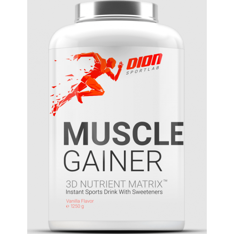 Dion Sports Muscle Gainer 3D barības vielu matrica, vaniļa - 1250 g Dion Sports Muscle Gainer 3D barības vielu matrica, vaniļa - 1250 g
