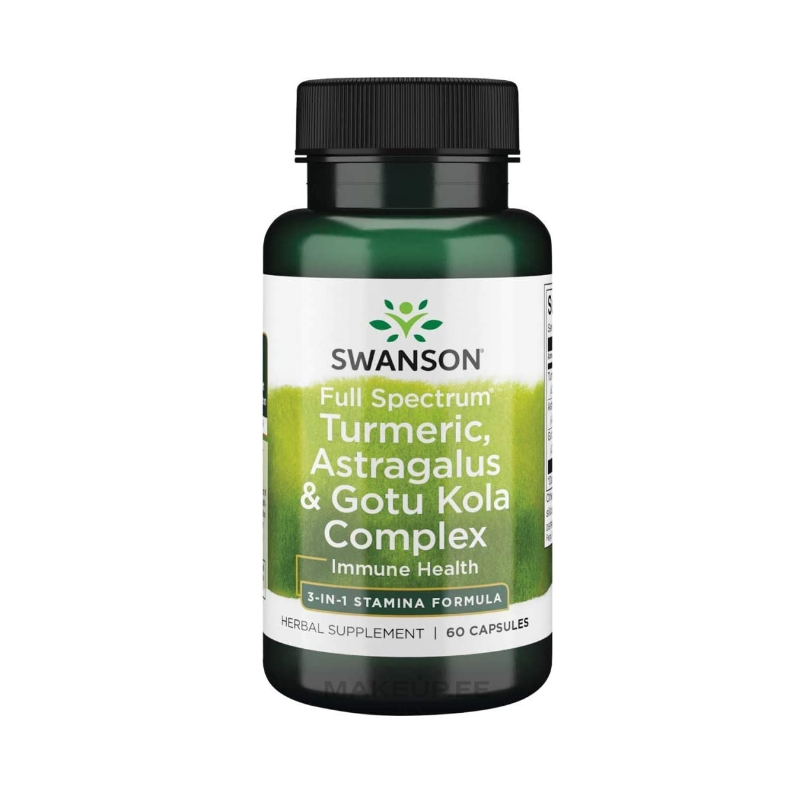 Swanson pilna spektra kurkuma, astragalus un Goto Kola komplekss - 60 kapsulas Swanson pilna spektra kurkuma, astragalus un Goto Kola komplekss - 60 kapsulas