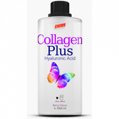 Kollageenipeptidit plus hyaluronihappo, juomakelpoinen, marja -maustettu - 1000 ml – madala kalorsusega toode firmalt DION Sportlab, osta SportFit-ist