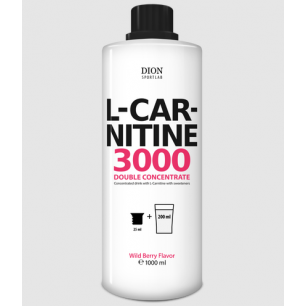 Dion Sports L -karnitīns 3000, dubultā koncentrāts, savvaļas ogu garša - 1000 ml