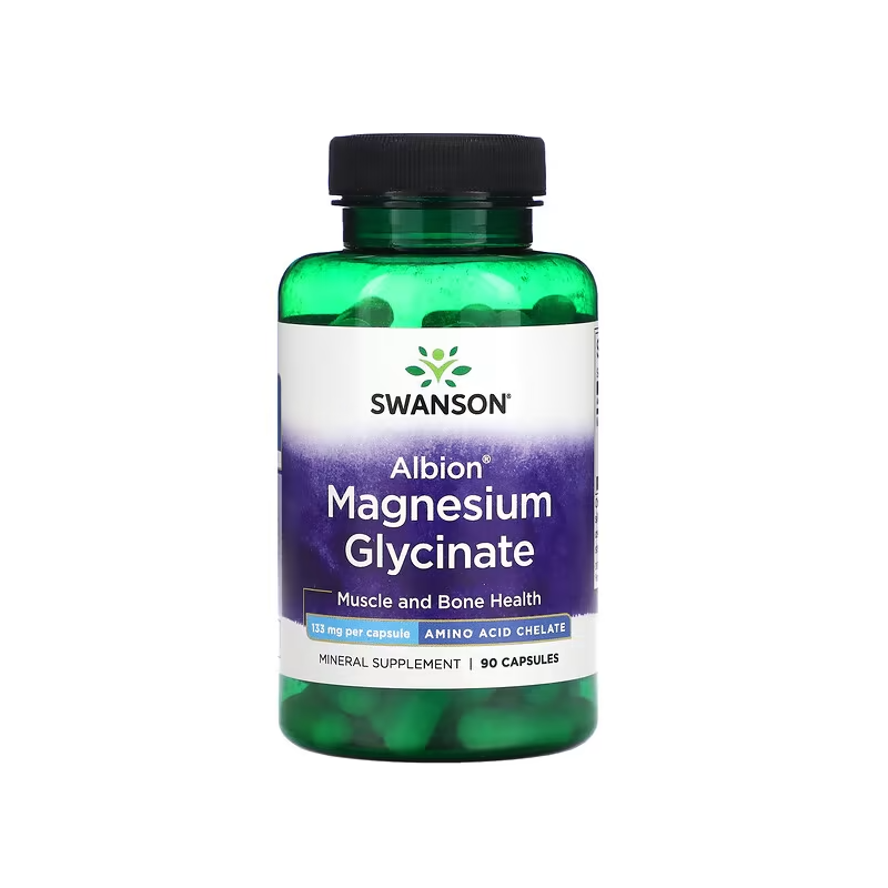 Albiona magnija glicināta 133 mg "Swanson", 90 kapsulas