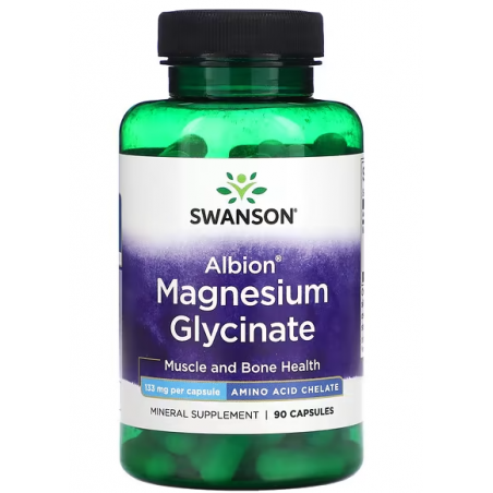 Albiona magnija glicināta 133 mg "Swanson", 90 kapsulas