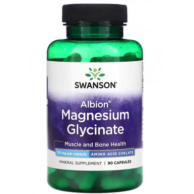 Albiona magnija glicināta 133 mg "Swanson", 90 kapsulas – madala kalorsusega toode firmalt SWANSON, osta SportFit-ist