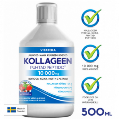 Dzīvnieku kolagēns 10 000 mg "Viteteka", 500 ml – madala kalorsusega toode firmalt VITATEKA, osta SportFit-ist