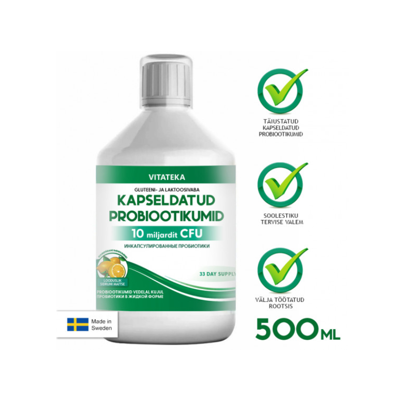 Iekapsulētās probiotikas "Vittekeka", 500 ml