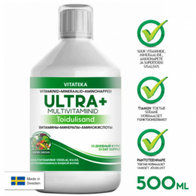 Ultra + multivitamīni "Viteteka", 500 ml – madala kalorsusega toode firmalt VITATEKA, osta SportFit-ist