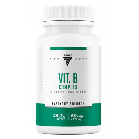 TREC Nutrition VIT.B komplekss-B grupas vitamīni, N60