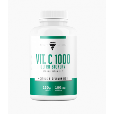 TREC NUTRITION VITAMIIN C 1000 ULTRA - 100 kapslit – madala kalorsusega toode firmalt TREC NUTRITION, osta SportFit-ist